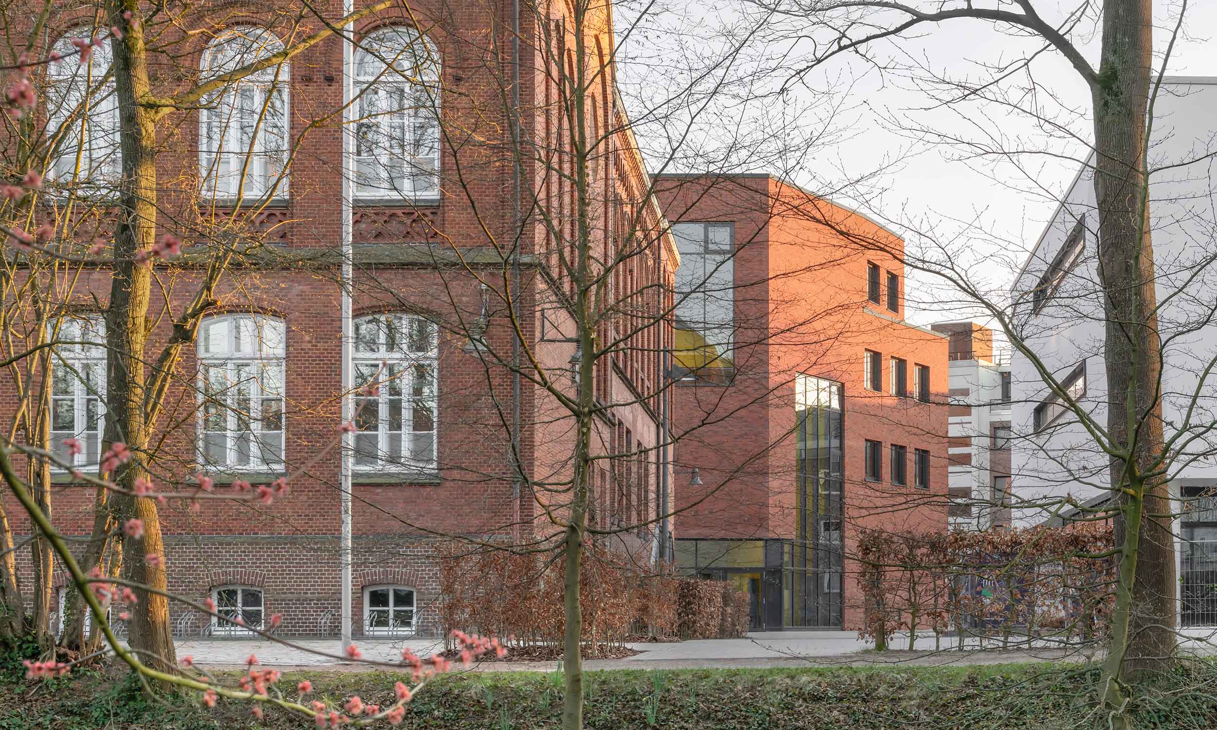 Altbau und Erweiterungsneubau des Alten Gymnasium Oldenburg
